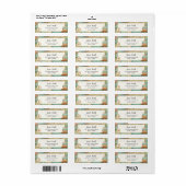 Het Reizen van de Etiketten van het Adres van de T (Full Sheet)