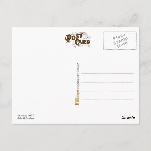 Het reizen van het Platteland op Hoge Speculanten Briefkaart (Achterkant)