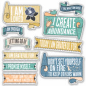 Het reizen vraagt Stickers (Groen & Blauw) (Voorkant)