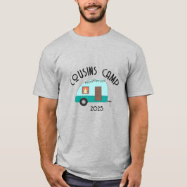 Het Reizen Waarderen Neefjes Kamp Retro Camper T-shirt