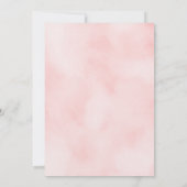Het Reizigersavontuur Blush roze Baby shower voor  Kaart (Achterkant)