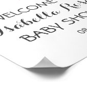 Het Reizigersavontuur Blush roze Baby shower voor  Poster (Hoek)