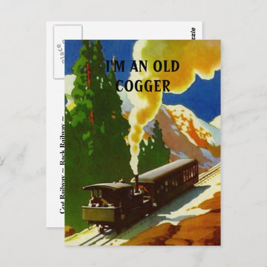 Het Rek EZ2 van het BRIEFKAART van de TREIN van CO (Voorkant / Achterkant)