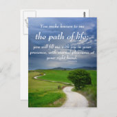 Het religieuze pad van de sympathiekaart voor het  briefkaart (Voorkant / Achterkant)