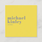 Het rendabele moderne typografische professionele  vierkante visitekaartje (Voorkant)