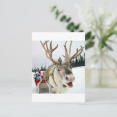 Het Rendier van Kerstmis Feestdagenkaart (Staand voorkant)