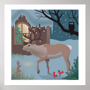 Het rendierlijk poster