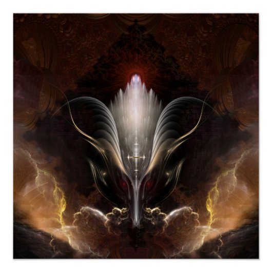 Het Renidron Fractal Art Perfect Poster (Voorkant)