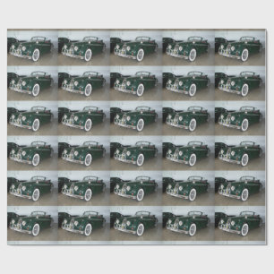 Het rennen Groen Jaguar XK 120 Cadeaupapier