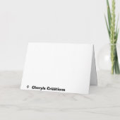 Het rennen in… verjaardagskaart kaart (Achterkant)