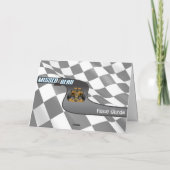 Het rennende Wenskaart van Valentijn Feestdagen Kaart (Achterkant)