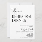 Het repetitie diner bruiloft repetitie diner kaart (Voorkant)