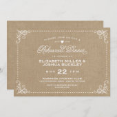 Het repetitief van het Manuscript van Burlap Rust Kaart (Voorkant / Achterkant)