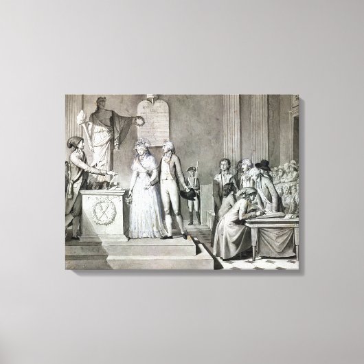 Het Republikeinse huwelijk Canvas Afdruk (Voorkant)