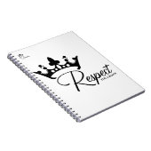 Het respect van het Queendom voor de kroonspiraall Notitieboek (Rechterzijde)