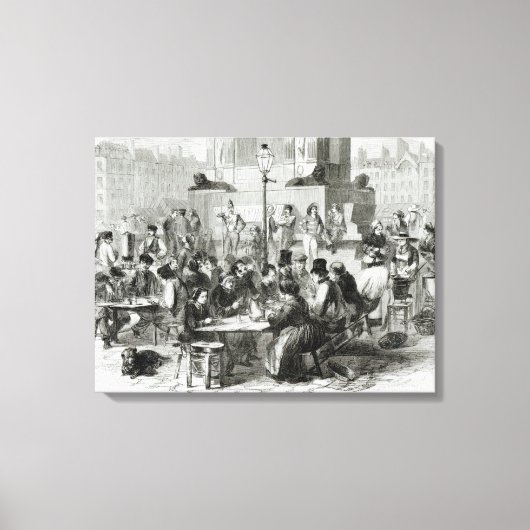 Het restaurant van natte voeten canvas afdruk (Voorkant)
