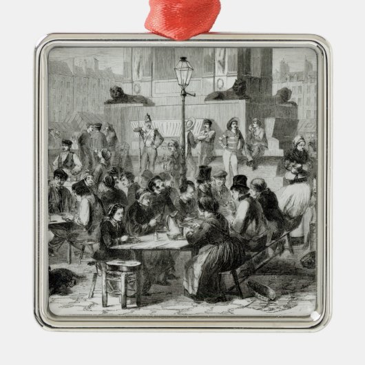 Het restaurant van natte voeten metalen ornament (Voorkant)