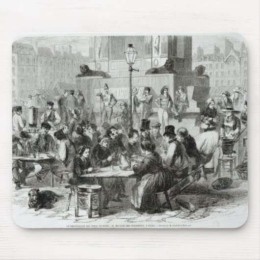 Het restaurant van natte voeten muismat (Voorkant)