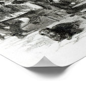 Het restaurant van natte voeten poster (Hoek)