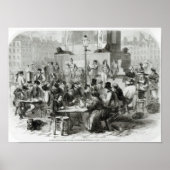 Het restaurant van natte voeten poster (Voorkant)