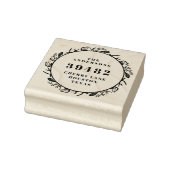 Het retouradres van uw familienaam rubberstempel (Stempel)