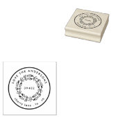 Het retouradres van uw familienaam rubberstempel (Gestempeld)