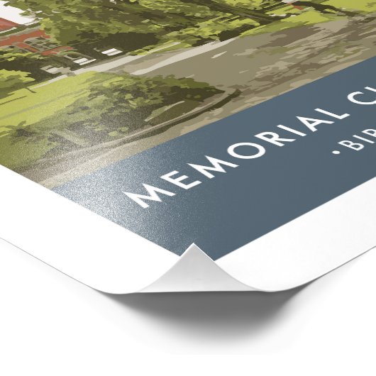 Het Retro Birmingham Poster (Hoek)