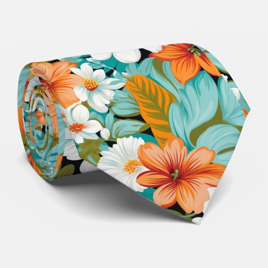 Het Retro Hawaiiaanse Stropdas (Opgerold)