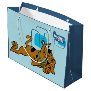Het Retro Liggen van scooby-Doo van Vierkanten Groot Cadeauzakje
