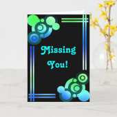 Het Retro Missen u kaardt Kaart (Gele Bloem)