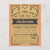 Het reünieontwerp van Date opslaan Aankondigingskaart (Voorkant)