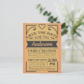 Het reünieontwerp van Date opslaan Aankondigingskaart (Staand voorkant)