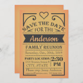 Het reünieontwerp van Date opslaan Save The Date (Voorkant / Achterkant)