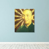 (Het Reusachtige) Grote HoofdPortret van het Man Canvas Afdruk (Insitu (Houten vloer))