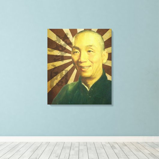 (Het Reusachtige) Grote HoofdPortret van het Man Canvas Afdruk (Insitu (Houten vloer))