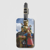 Het reusachtige standbeeld van het Maitreya Boeddh Bagagelabel (Voorkant (verticaal))