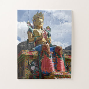 Het reusachtige standbeeld van Maitreya Buddha Jig Legpuzzel