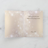 Het reuze Gouden Wenskaart van de Vakantie van de Feestdagen Kaart (Binnen)