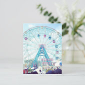 Het Reuzenrad van Coney Island Wonderwheel in de Briefkaart (Staand voorkant)
