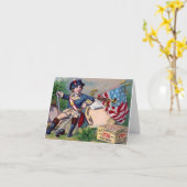 Het revolutionaire van de patriottische vintage kaart (Gele Bloem)