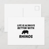 HET RHINO-LEVEN IS BETER BRIEFKAART (Voorkant / Achterkant)