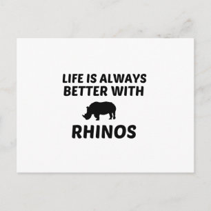 HET RHINO-LEVEN IS BETER BRIEFKAART
