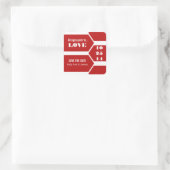 Het richten aan Liefde sparen de Stickers van de D (Tas)