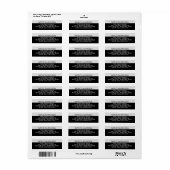 Het richten van Modern Blk/Wit Etiket (Full Sheet)