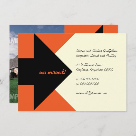 Het richten van Pijl Bewegende Aankondiging en Uit (Voorkant / Achterkant)