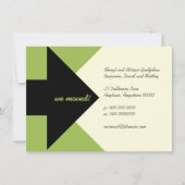 Het richten van Pijl Bewegende Aankondiging en Uit (Voorkant)