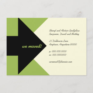 Het richten van Pijl Bewegende Aankondiging en Uit