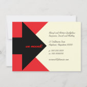 Het richten van Pijl Bewegende Aankondiging en Uit (Voorkant)