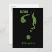 Het Riddler-vraagteken "To the Batman" Briefkaart (Voorkant / Achterkant)