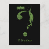 Het Riddler-vraagteken "To the Batman" Briefkaart (Voorkant)
